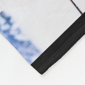 12 Photo Grid Collage Zwart Fleece Deken (Hoek)