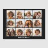 12 Photo Instagram Collage met Black Magnet (Voorkant)