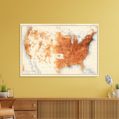12 Populatie 1890 Canvas Afdruk (Insitu (Woonkamer))