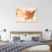 12 Populatie 1890 Canvas Afdruk (Insitu (Slaapkamer))