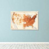 12 Populatie 1890 Canvas Afdruk (Insitu (Houten vloer))