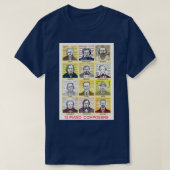 12 Portretten van de componist Piano T-shirt (Design voorkant)