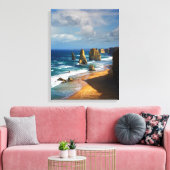 12 postzegels, Australië Canvas Afdruk (Insitu (Woonkamer))