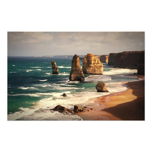 12 postzegels, Australië Foto Afdruk (Voorkant)
