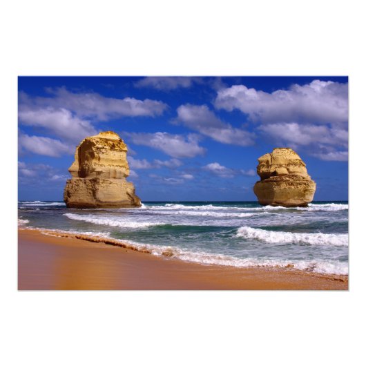 12 postzegels, Australië Foto Afdruk (Voorkant)