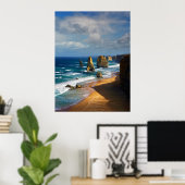 12 postzegels, Australië Poster (Thuiskantoor)