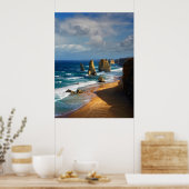 12 postzegels, Australië Poster (Keuken)