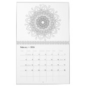 12 prachtige mandala ontwerpkalender kalender (Feb 2026)
