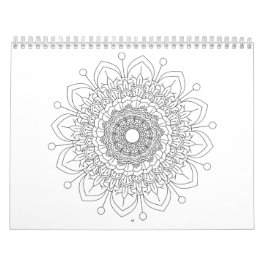 12 prachtige mandala ontwerpkalender kalender