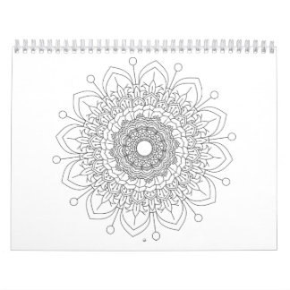 12 prachtige mandala ontwerpkalender kalender