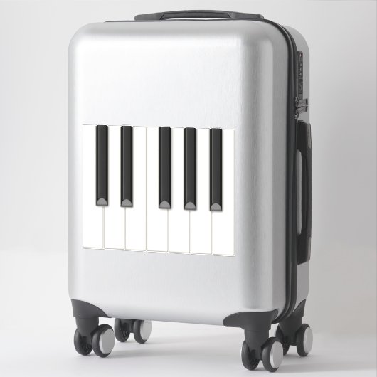 12 realistische Piano Keys Tilable Keyboard Mural Sticker (Koffer)