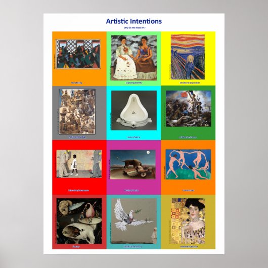 12 reasons artists make art poster (Voorkant)