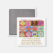 12 Reiki n Karuna Reiki Genezing Design Magneet (Voorkant / Achterkant)