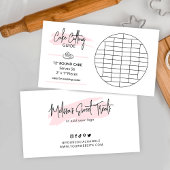 12"Ronde Cake Snijdende Diagram 2x1"Porties Groott Informatiekaartje