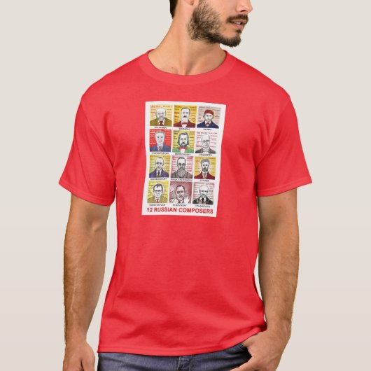 12 Russische componisten T-shirt (Voorkant)