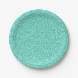 12 Seafoam Glitter Print Sparkles Party Supplies Papieren Bordje