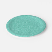 12 Seafoam Glitter Print Sparkles Party Supplies Papieren Bordje (Gekanteld)