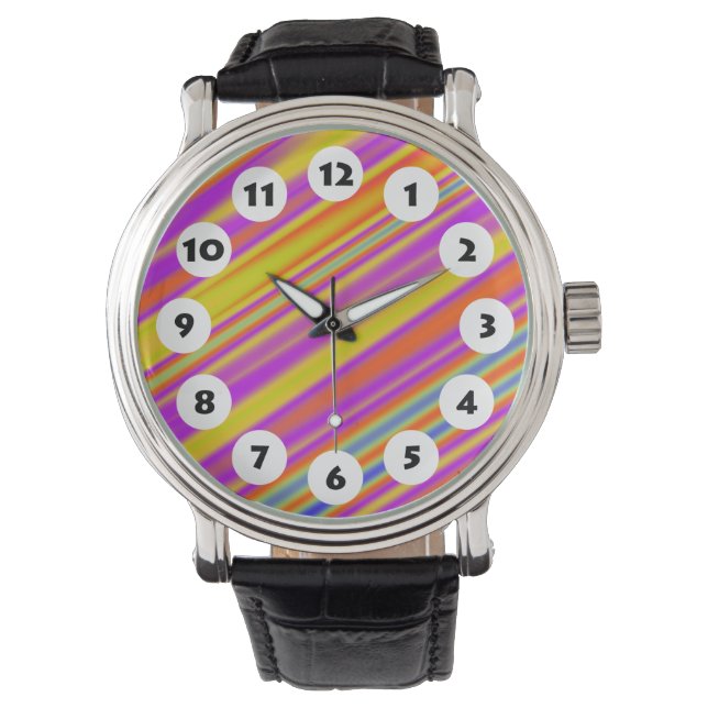 12 Spots - Penseel met kleur Horloge (Voorkant)