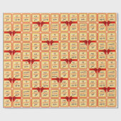 12 Stammen Purim inpakpapier 30" (Vlak)