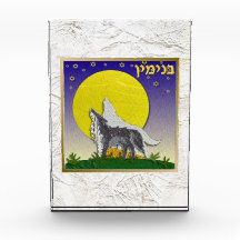 12 Stammen van Israël Benjamin Kunst Acryl Blok