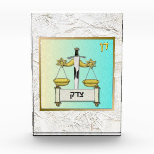 12 Stammen van Israël Dan Kunst Acryl Blok