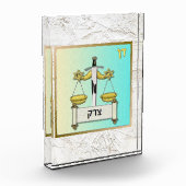12 Stammen van Israël Dan Kunst Acryl Blok (Links)