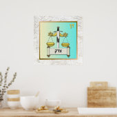 12 Stammen van Israël Dan Kunstprint Poster (Keuken)