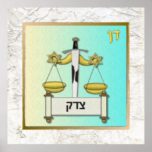 12 Stammen van Israël Dan Kunstprint Poster