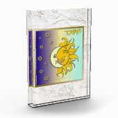 12 Stammen van Israël Issachar Kunst Acryl Blok (Links)