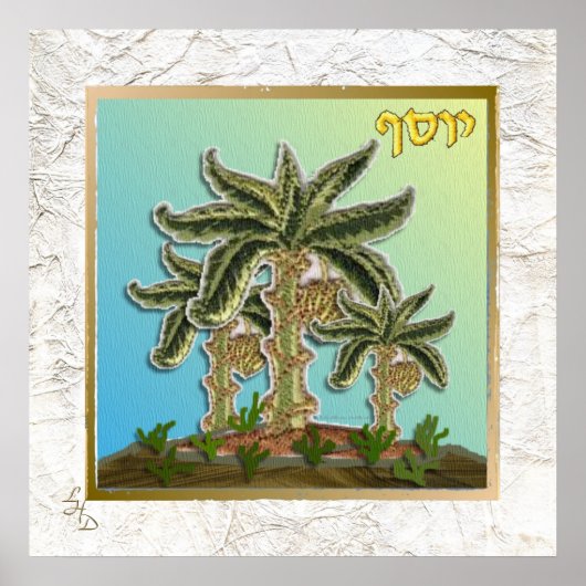 12 Stammen van Israël Joseph Kunstprint Poster (Voorkant)