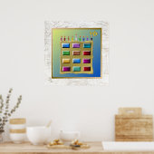 12 Stammen van Israël Levi Kunstprint Poster (Keuken)