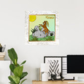 12 Stammen van Israël Naphtali Kunstprint Poster (Thuiskantoor)