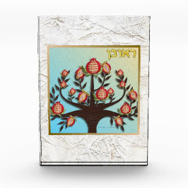 12 Stammen van Israël Reuben Art Acryl Blok