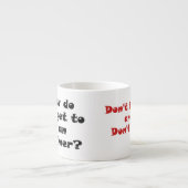 12 Stap oude tijdopnemer grap Espresso Kop (Voorkant)