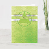 12 Stap Recovery Service Unity Trian Kaart (Voorkant)