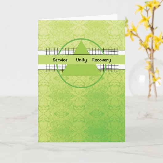 12 Stap Recovery Service Unity Trian Kaart (Gele Bloem)