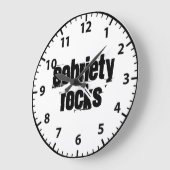 12 Stap recycleerbaar slogan Alcoholic Addict Grote Klok (Hoek)