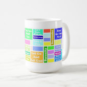 12-stap Slogan-Mok Koffiemok (Voorkant rechts)