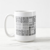 12-stap Slogan-Mok Koffiemok (Links)