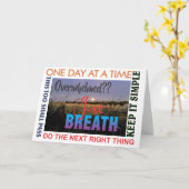 12 stappen herstel Adem gewoon wenskaart 25 Kaart (Gele Bloem)