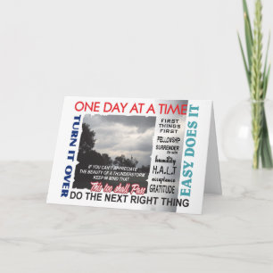 12 stappen herstel slogans kaart