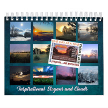 12 stappen herstel slogans wolken kalender 25z