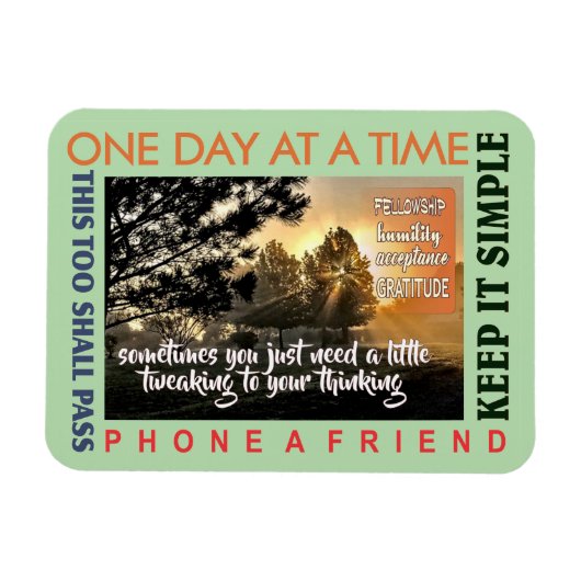 12 stappen herstel tweaking magneet 25 (Horizontaal)