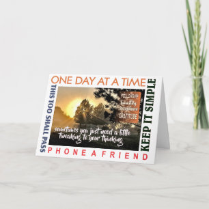 12-stappen herstel wenskaart 25 kaart