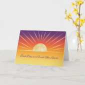 12 stappen herstel zon nieuwe dag aanmoediging kaart (Gele Bloem)