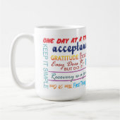 12-stappen herstelmottogram 25z3 koffiemok (Links)