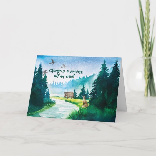 12 stappen herstelproces van veranderingslandschap kaart (Voorkant)