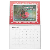 12-stappen herstelslogans vlinders kalender 25 (Mar 2027)