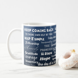 12 Stappen Herstelwoorden & Slogans Koffiemok