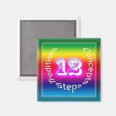 12 stappen magneet (Voorkant / Achterkant)